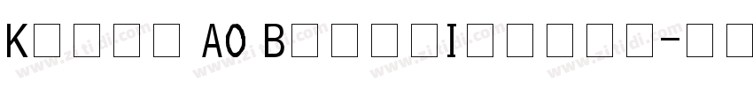 Kelpt A3 BlackItalic字体转换